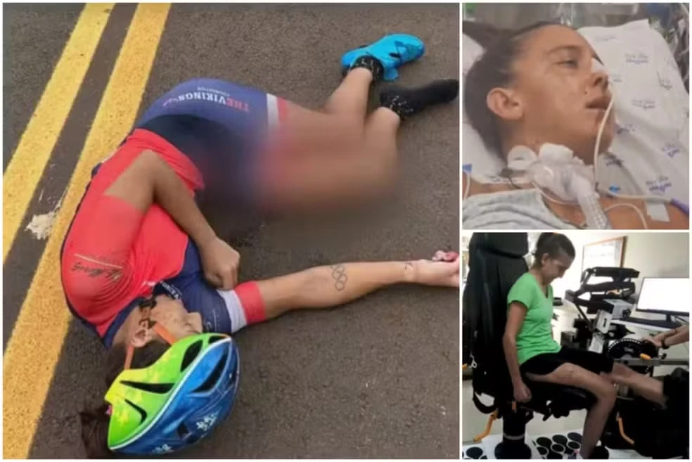 Luisa Baptista foi atingida por um veículo durante seu treinamento para as Olimpíadas na estrada de Santa Eudóxia, em São Carlos (SP).
