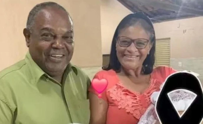 Nilson Caio Carneiro, de 70 anos, e sua esposa, Aparecida Lopes Carneiro, de 60.