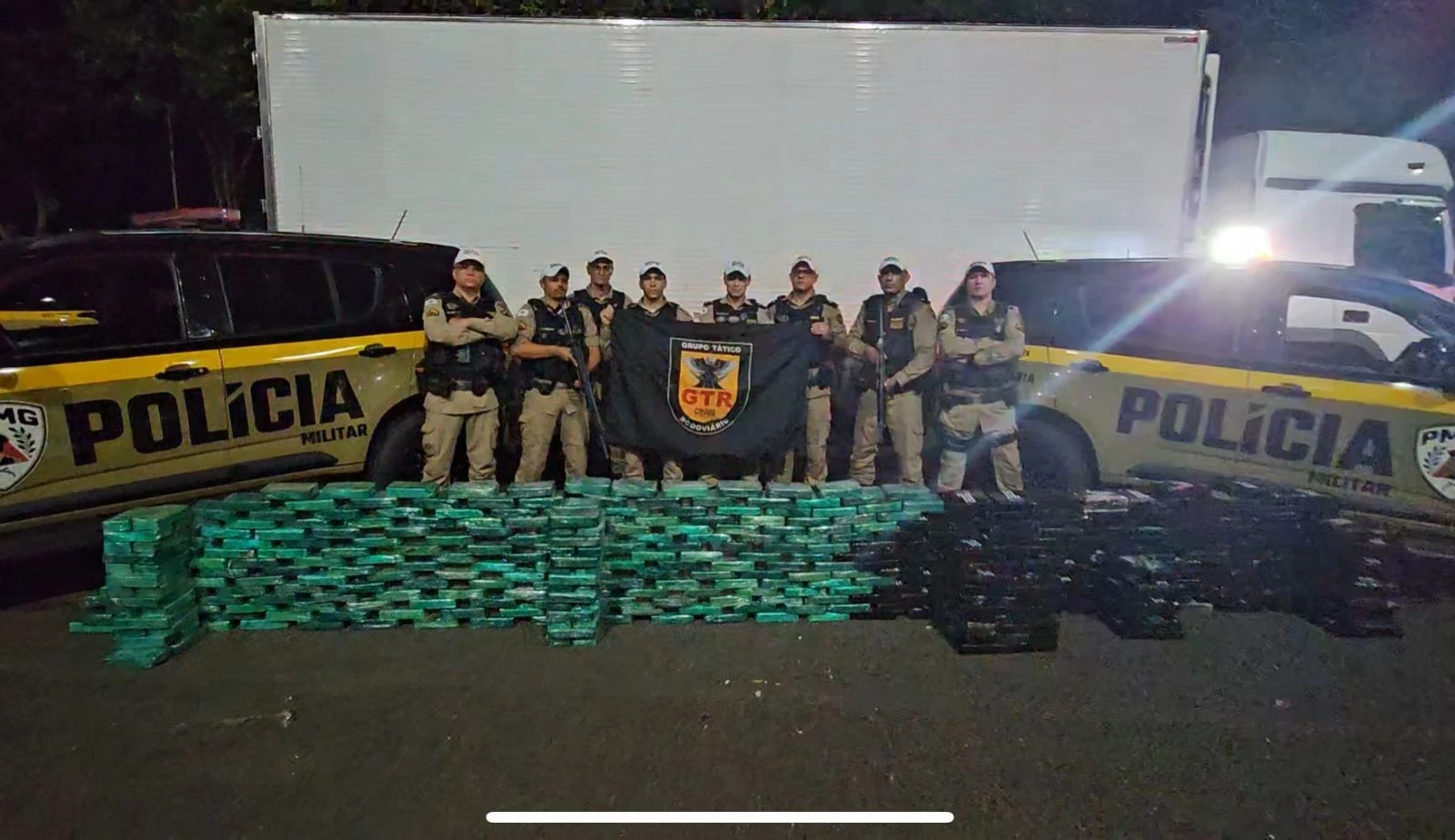 Carga foi confiscada durante ação na rodovia de Minas  
Foto: Divulgação / PMRV  
Por Vitor Fórneas