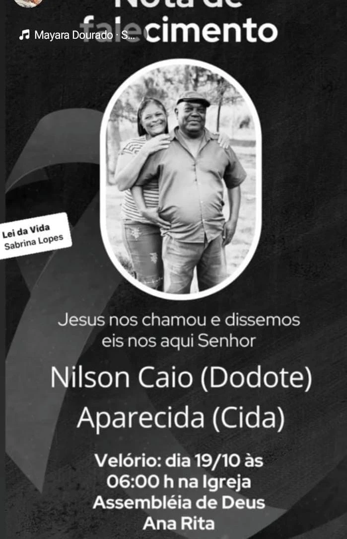 O casal era natural de Timóteo.