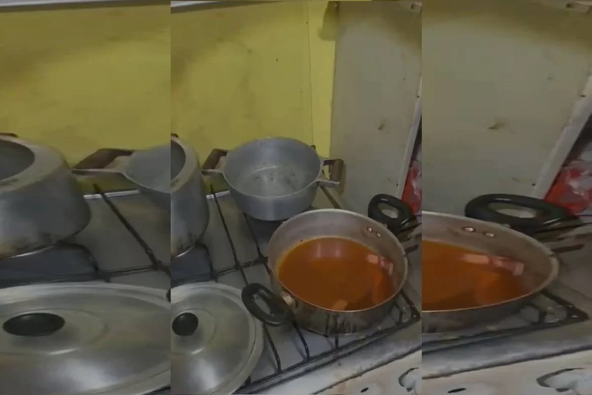 Desprovido de comida.