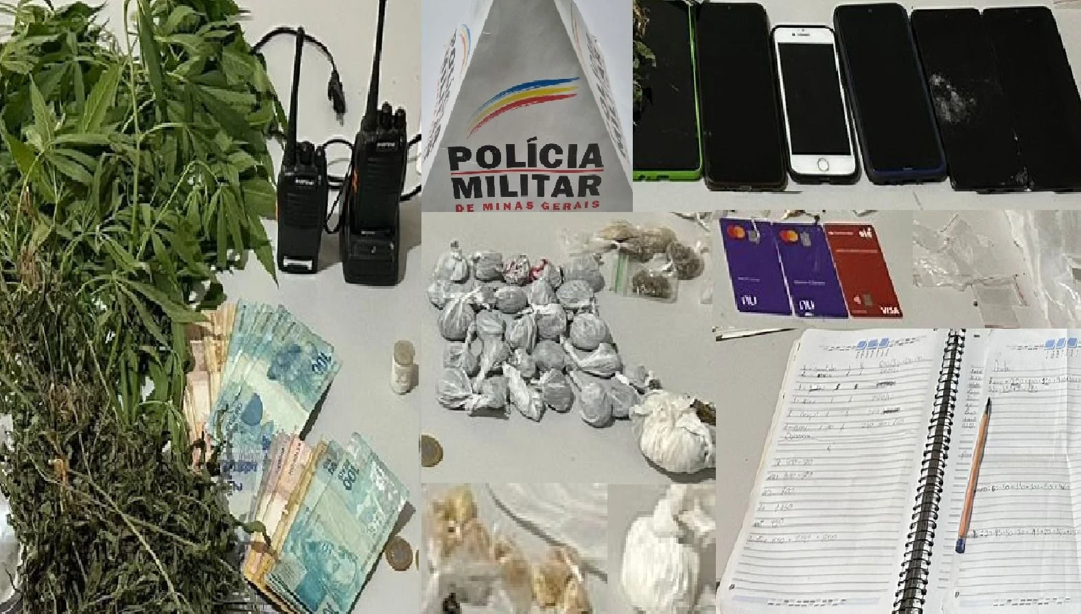 Ação de apreensão durante a operação.