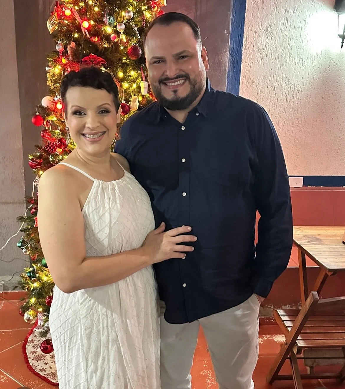 Brunão junto de sua esposa Patrícia Gomes.