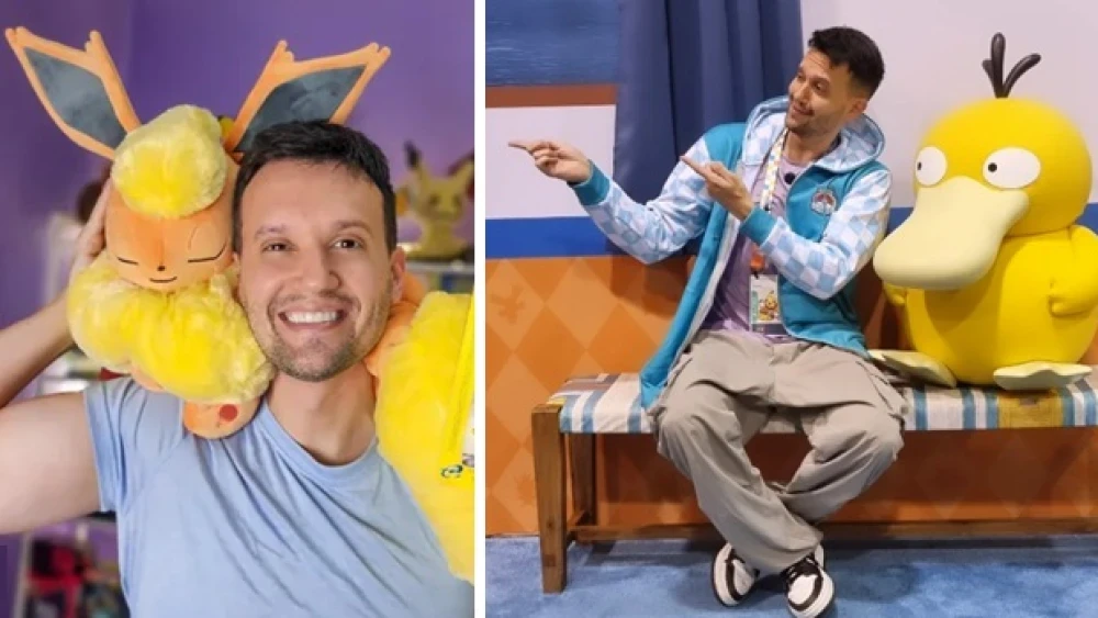 YouTuber João Paulo Manoel, popularmente chamado de Capitão Hunter, é um expert em Pokémon.