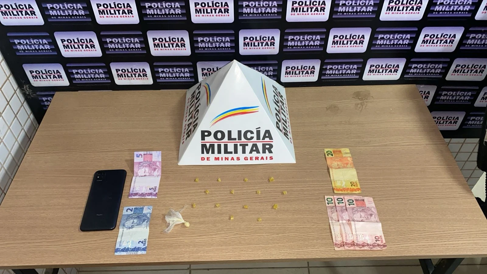 Itens confiscados