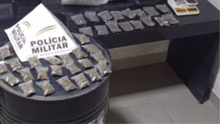 Mulher é presa com mais de 40 tabletes de maconha em Ponte Nova
