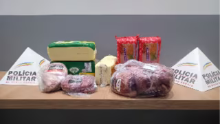 Homem é preso após tentar furtar alimentos em supermercado de Manhuaçu