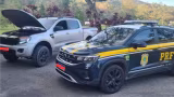 PRF recupera caminhonete roubada na BR-116 em Manhuaçu