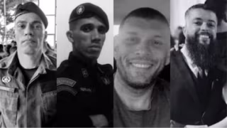 PMMG presta homenagem aos quatro policiais mortos em operação no Rio