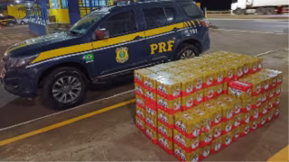 PRF prende dupla e recupera carga de cerveja furtada em MG