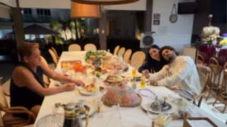 Ana Castela e Zé Felipe participam de jantar com Poliana Rocha e Leonardo