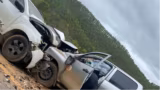 Caminhonetes batem de frente em grave acidente na BR-381 entre Ipatinga e Belo Oriente