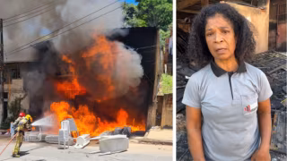 Proprietária de loja que pegou fogo pede ajuda; “estou mais preocupada com o emprego dos meus funcionários"