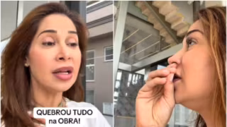 “Destruíram tudo”: Maíra Cardi reage ao ver piso de R$ 2 milhões rachado