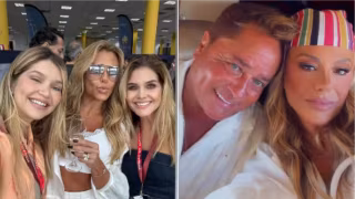 Leonardo se emociona ao homenagear Leandro e causa polêmica com bolo em cruzeiro sertanejo