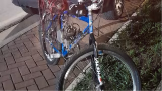 Políci Militar apreende bicicleta motorizada por falta de equipamentos de segurança em Ponte Nova