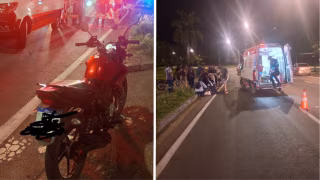 Colisão entre carro e moto deixa duas mulheres feridas na BR-381, em Ipatinga