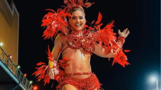 Virginia Fonseca rouba a cena em minidesfile da Grande Rio na Cidade do Samba