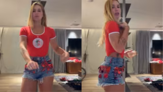 Virginia Fonseca aposta em look ousado para ensaio da Grande Rio no Rio