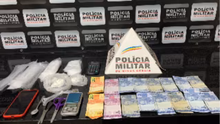 PM apreende drogas e detém casal em operação contra tráfico em Ponte Nova