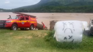 Adolescente foge da PM, pula em rio e acaba resgatado pelos bombeiros em Governador Valadares