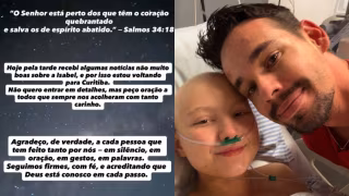 Marido de Isabel Veloso volta às pressas para Curitiba após piora no estado de saúde da influenciadora