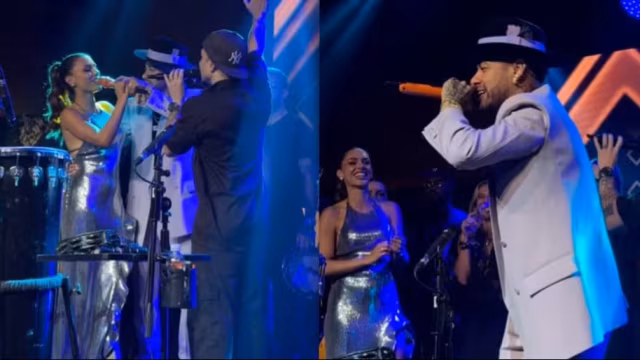 Neymar se declara para Bruna Biancardi em evento de gala de pôquer em São Paulo