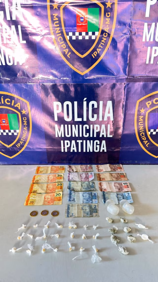 Polícia Municipal de Ipatinga prende jovem por tráfico e recupera dois veículos furtados