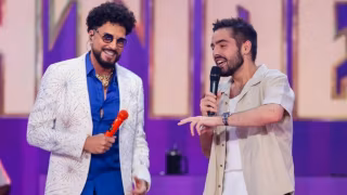 Latino alfineta Zezé Di Camargo após gravação de especial do SBT