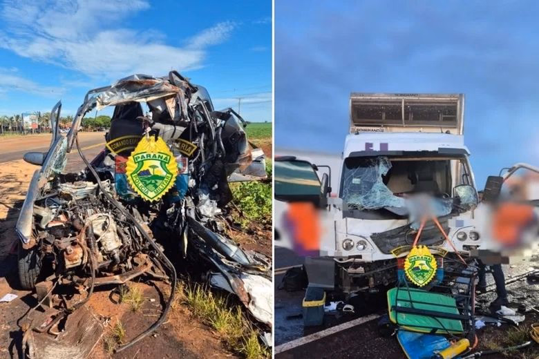 As vítimas morreram no local