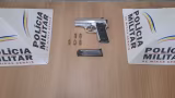 Homem é preso com pistola calibre .380 em operação da PM em Manhuaçu