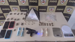 Jovem é preso em João Monlevade após infrações de trânsito e apreensão de arma e drogas