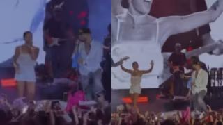 Ana Castela anuncia Zé Felipe, passa o microfone e deixa o palco; público reage