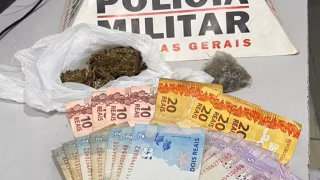 Batida policial em Ipatinga detém três suspeitos e apreende drogas, dinheiro e bicicleta