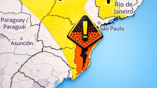 Inmet mantém alerta laranja para tempestades no litoral de SP, PR e SC
