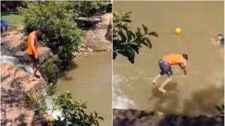Jovem colombiano morre afogado após salto em cachoeira na Grande Goiânia