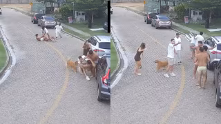 Briga generalizada em condomínio de luxo envolve jogadores argentinos do Fortaleza e vizinhos no Eusébio