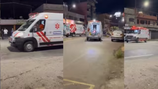 Vídeo: motociclista e garupa ficam feridos em colisão com carro em João Monlevade