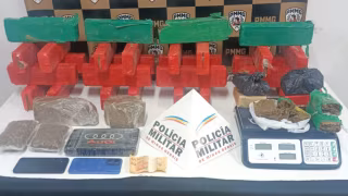 PM estoura depósito de drogas e apreende 40 kg de maconha em Coronel Fabriciano