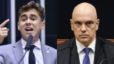 Nikolas Ferreira reage nas redes a fala de Alexandre de Moraes sobre transferência de Bolsonaro
