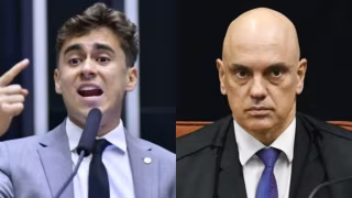 Nikolas Ferreira reage nas redes a fala de Alexandre de Moraes sobre transferência de Bolsonaro