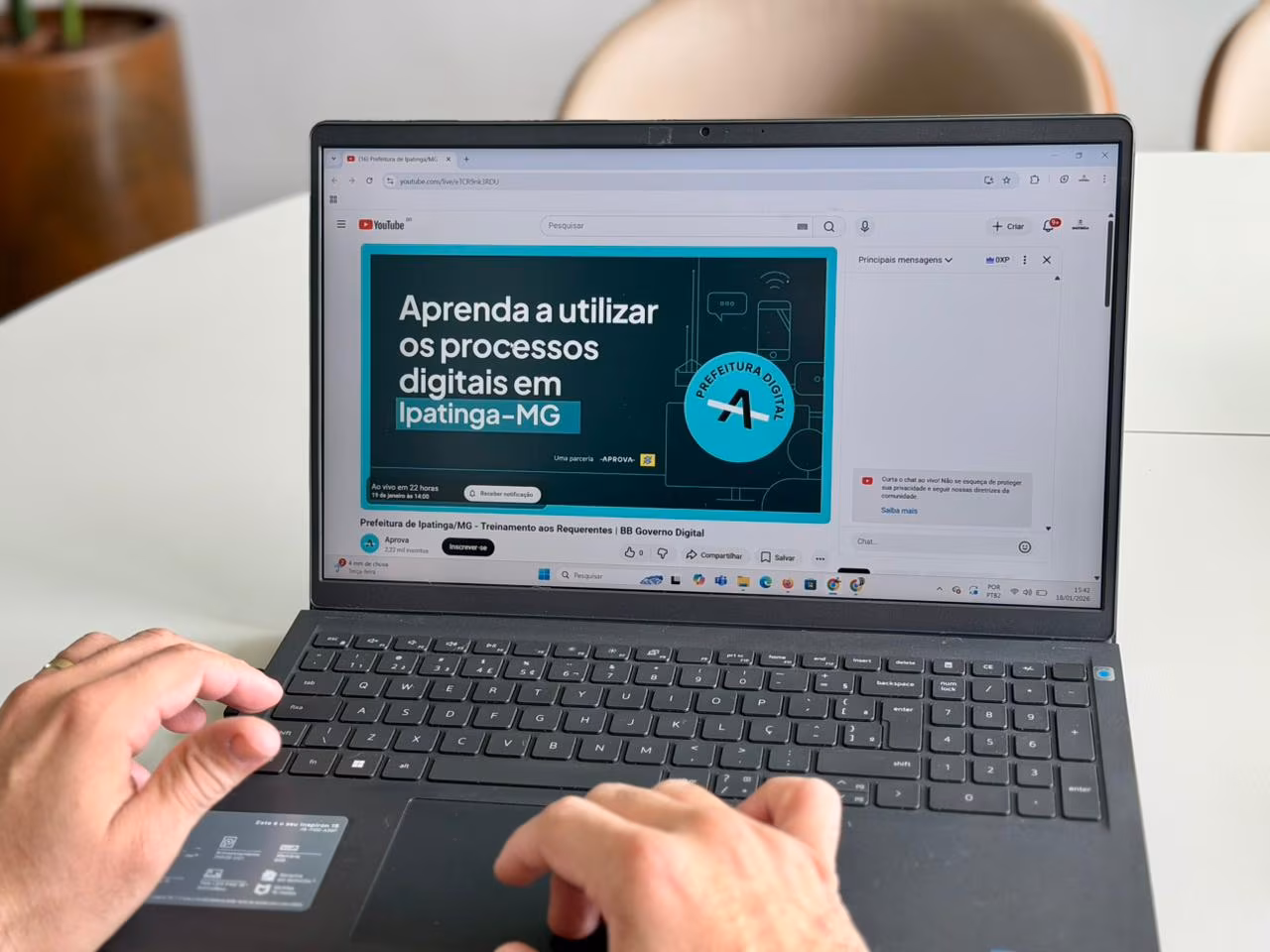 SUGESTÃO DE PAUTA: Ipatinga realiza nesta segunda-feira live para orientar população sobre o uso dos novos processos digitais