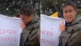 Condenada por pichar STF envia camiseta de protesto a Nikolas Ferreira