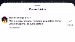 Astrid Fontenelle tem celular furtado e comentário de Zezé Di Camargo gera polêmica