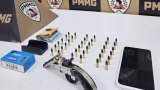 Homem é preso em flagrante vendendo arma e munições em Rio Piracicaba
