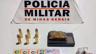 Jovem de 21 anos é preso por tráfico de drogas e posse de munições em Ipatinga