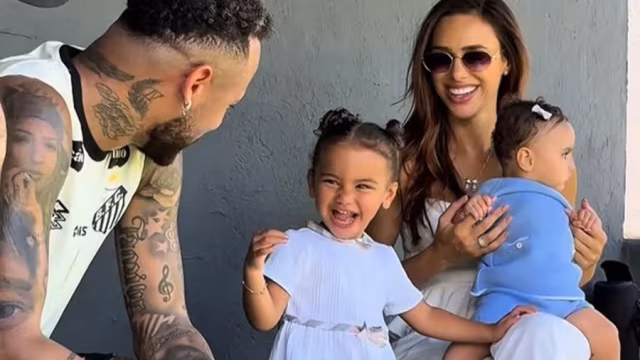 Neymar comemora ao ser escolhido por filha como 'mais bravo' e 'mais legal' em vídeo com Bruna Biancardi