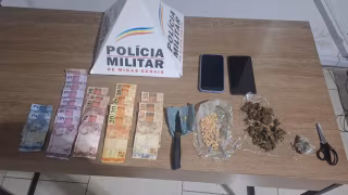 Dupla é presa por tráfico de drogas em Belo Oriente após flagrante da PM