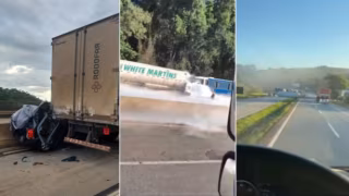 BR-381 tem três acidentes em menos de uma hora e causa interdições e longas filas