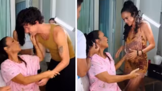 Ivete Sangalo recebe Shawn Mendes e Bruna Marquezine antes de puxar o Bloco Coruja em Salvador